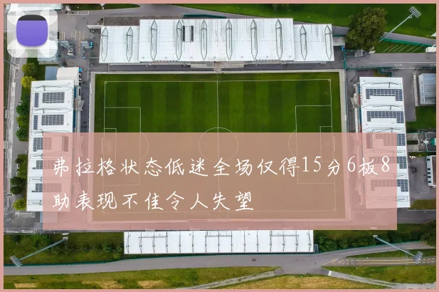 弗拉格状态低迷全场仅得15分6板8助表现不佳令人失望
